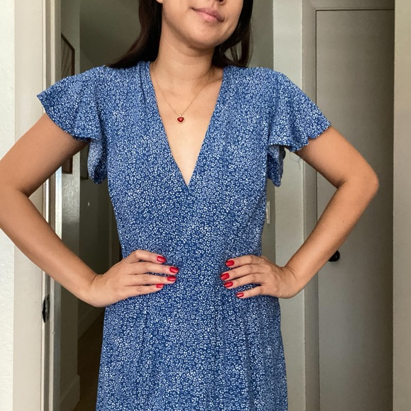 Blue Wrap Dress - Picture 1 of 9